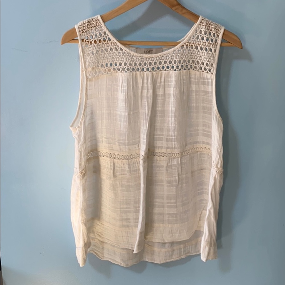 White/Cream Loft Tank Top